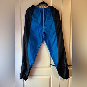 Vintage Reebok Men's Blue and Black Joggers